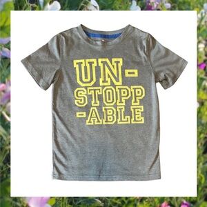 CARTERS Boy's Unstoppable Kids T-Shirt - Gray Size 6